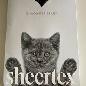 NIB Sheertex Classic Sheer Tights 3XL Black